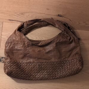 ANTONIO MELANI Brown Leather Hobo Bag